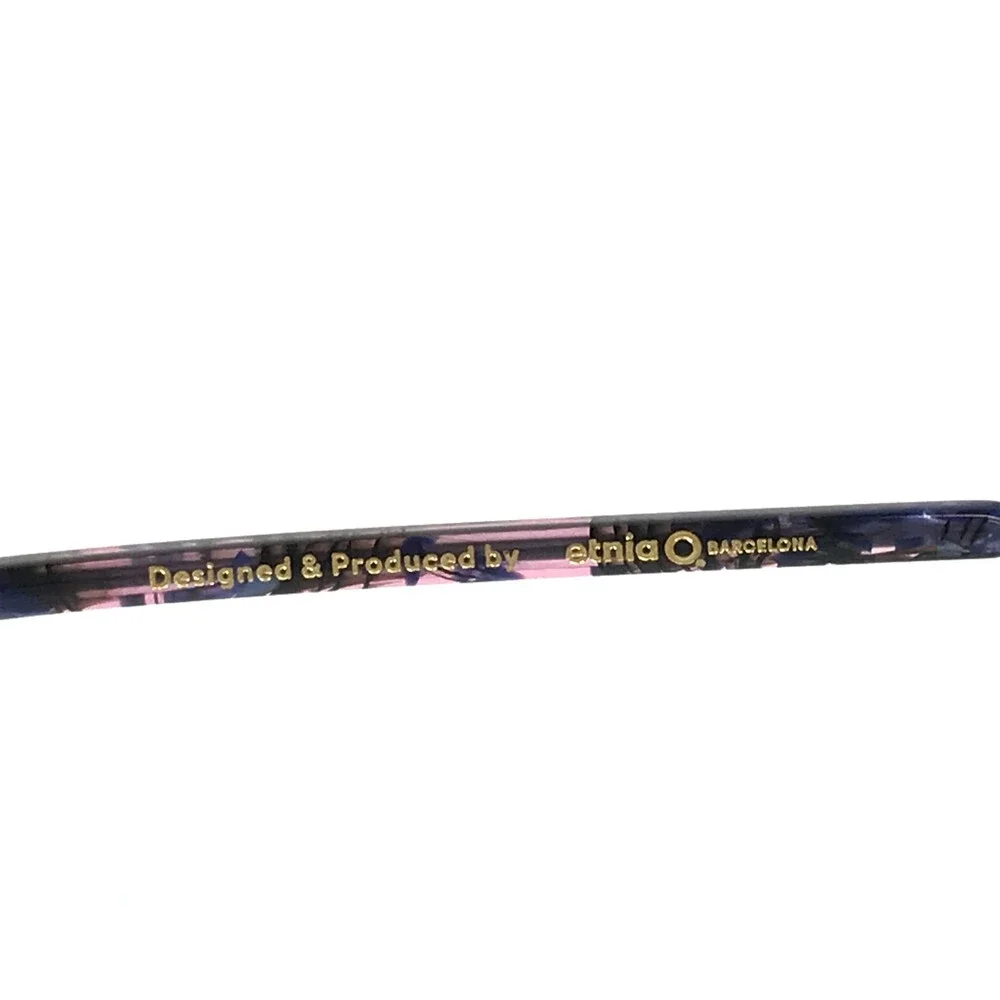 Etnia Barcelona Eyeglasses Frames UME PUDB Purple Dark Blue Rectangle 56-17-142
